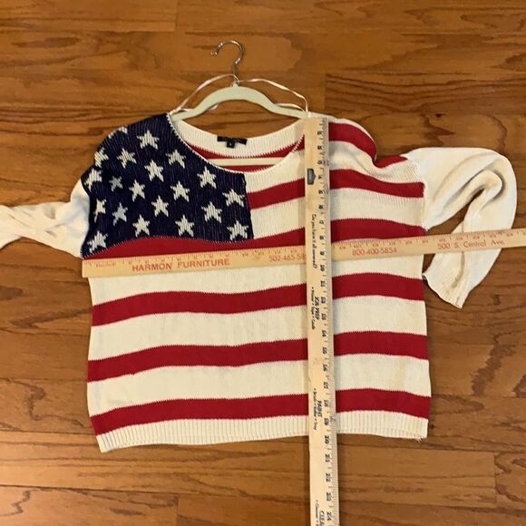 Paper Moon Small stars and stripes cropped pullover sweater - Picture 7 of 7